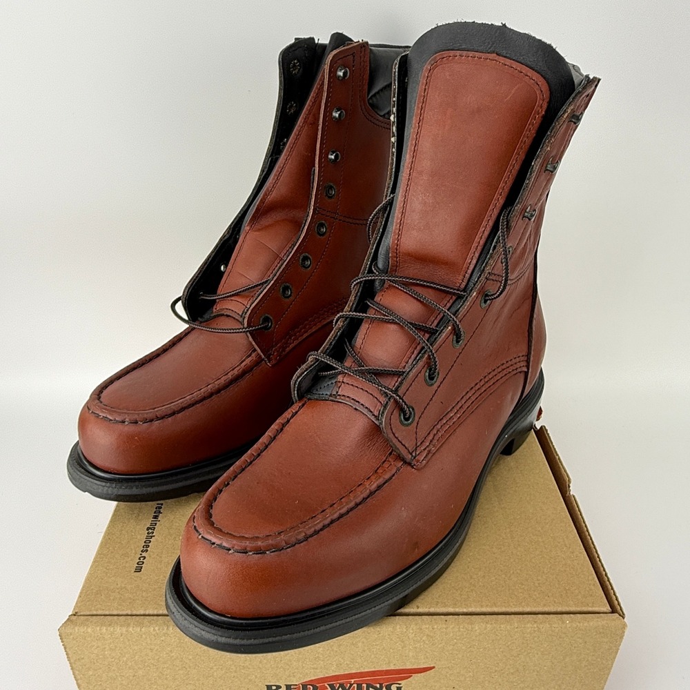 Red Wing 402 Supersole 8" Work Boot Brown Leather Soft Toe Mens 11 D NIB